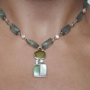 Beaded Necklace with Custom Pendant